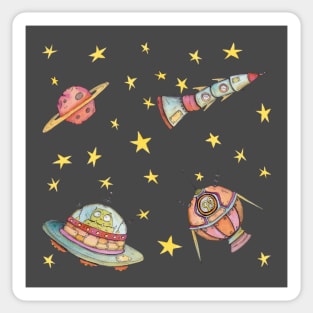 Spaceships! Sticker